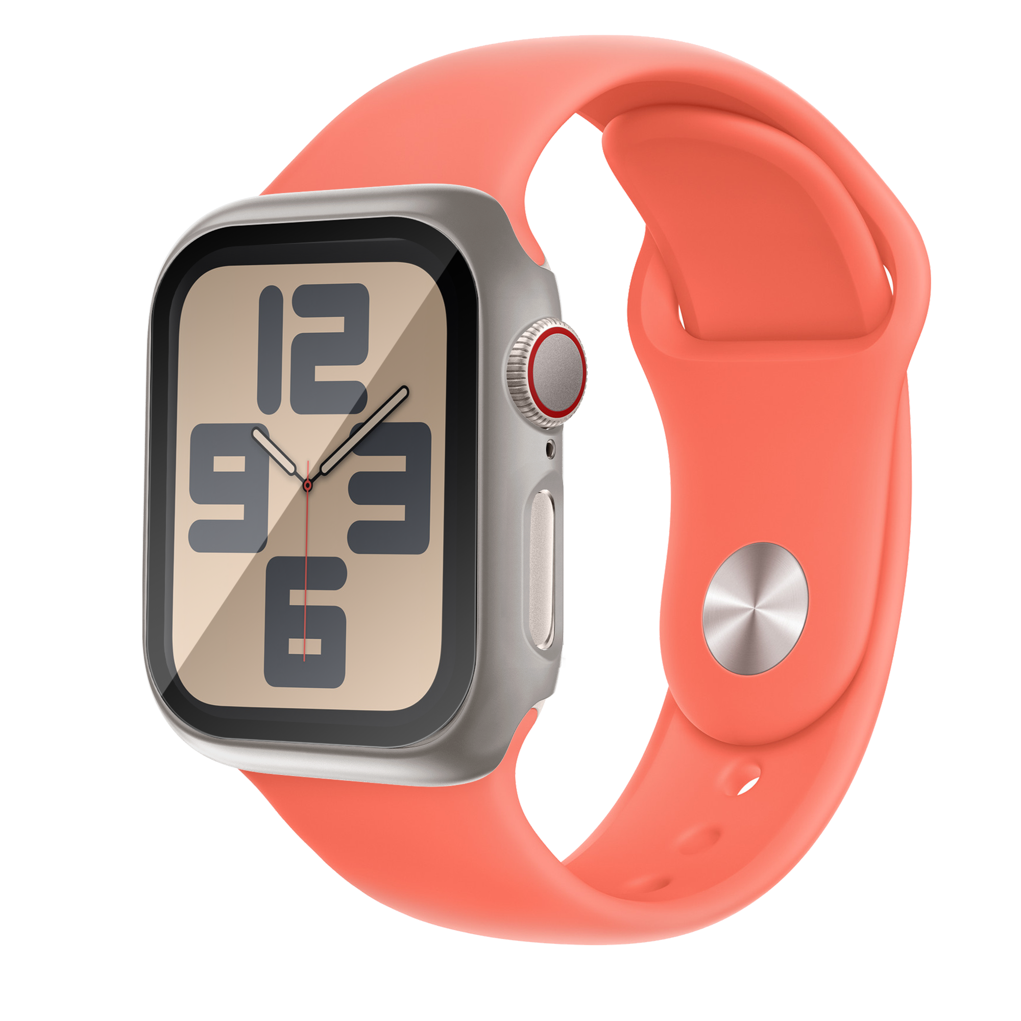 Bandz Coque PC avec verre Apple Watch 11 - 46mm (titane)