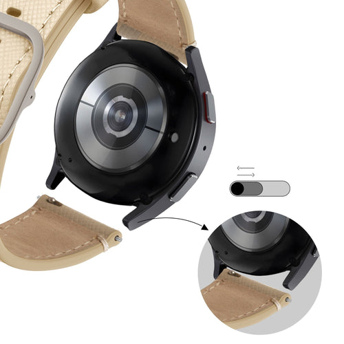 Bandz Bracelet cuir "Deluxe" Redmi Watch 5 Lite (kaki)