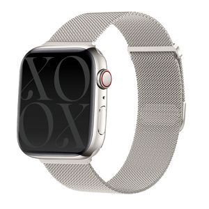 Bracelet milanais xoxo Wildhearts Apple Watch (lumière stellaire)