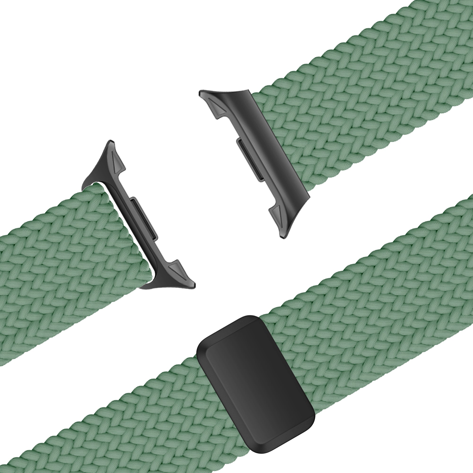 Bandz Bracelet tissé magnétique Samsung Galaxy Watch 8 - 44mm (vert sapin)