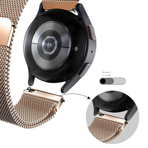 Bandz Bracelet milanais 'Loop' Levowatch Tiny (or rose)