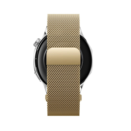 Bandz Huawei Watch GT 2 42mm Milanese Strap 'Easy fit' (Gold)
