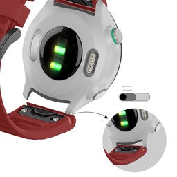 Bandz Bracelet silicone á boucle Garmin Instinct 3 - 45mm (rouge)