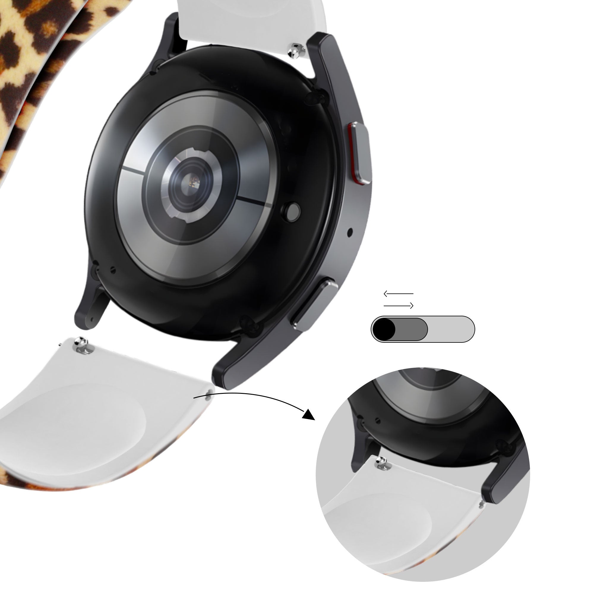 Bandz Bracelet silicone 'Leopard' Amazfit Active 2