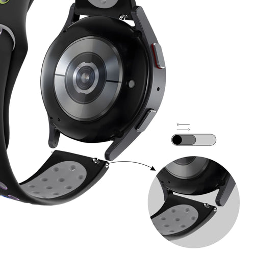 Bandz Bracelet sport 'Deluxe' Levowatch Tiny (noir/multicolore)