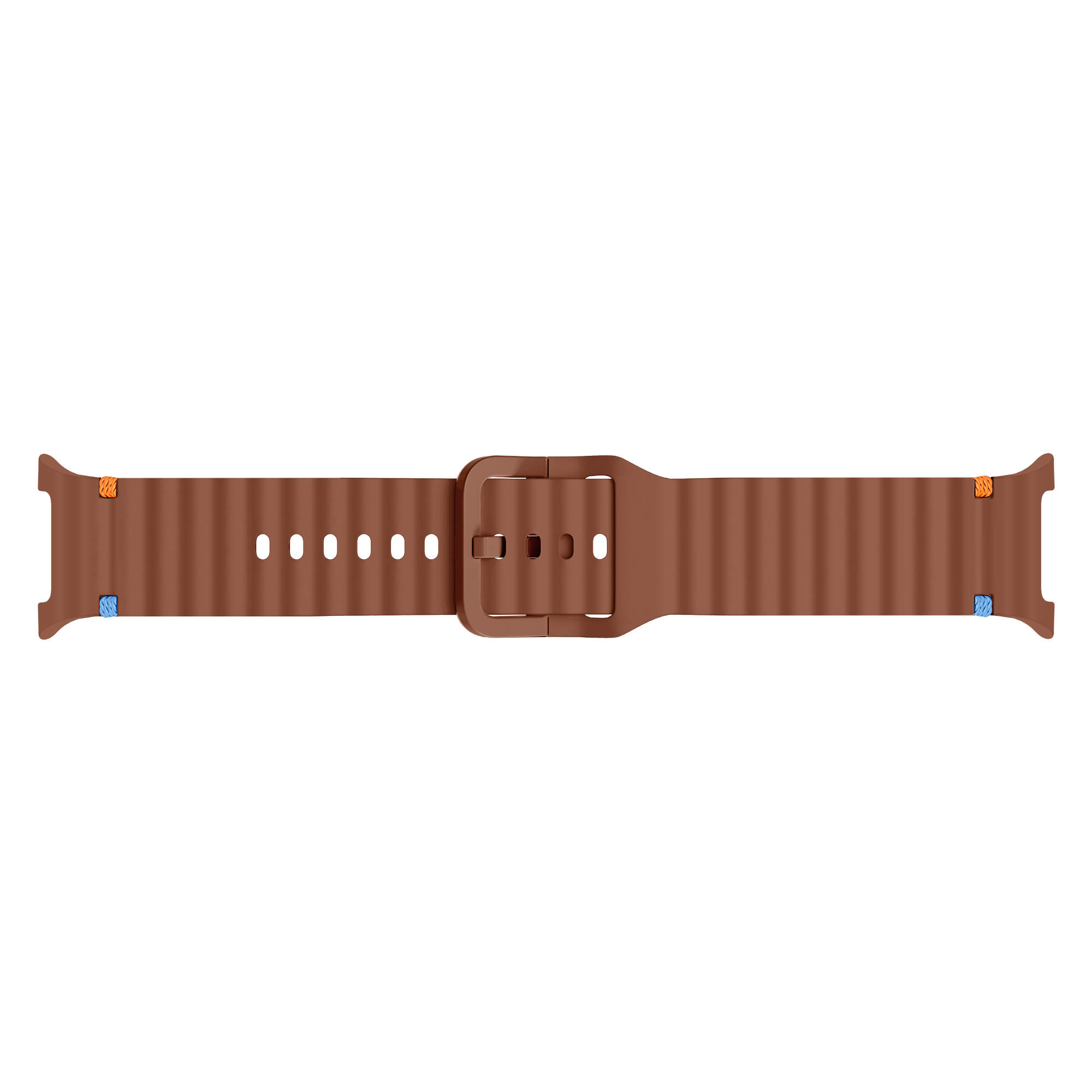 Samsung Galaxy Watch 8 - 44mm Wave Silicone Strap (Brown)
