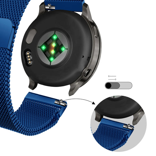 Bandz Garmin Bounce 2 Milanese Loop Strap (Blue)