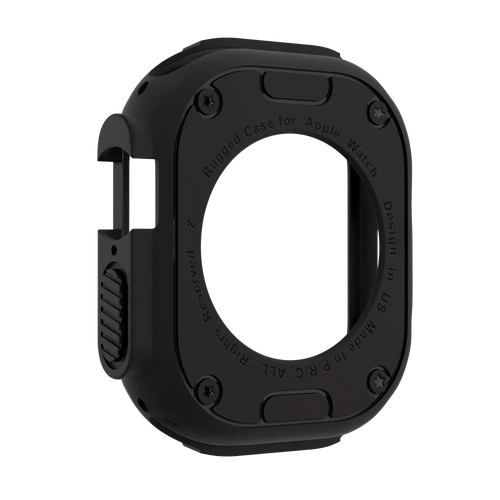 Bandz Coque TPU robuste Apple Watch Ultra - 49mm (noir)