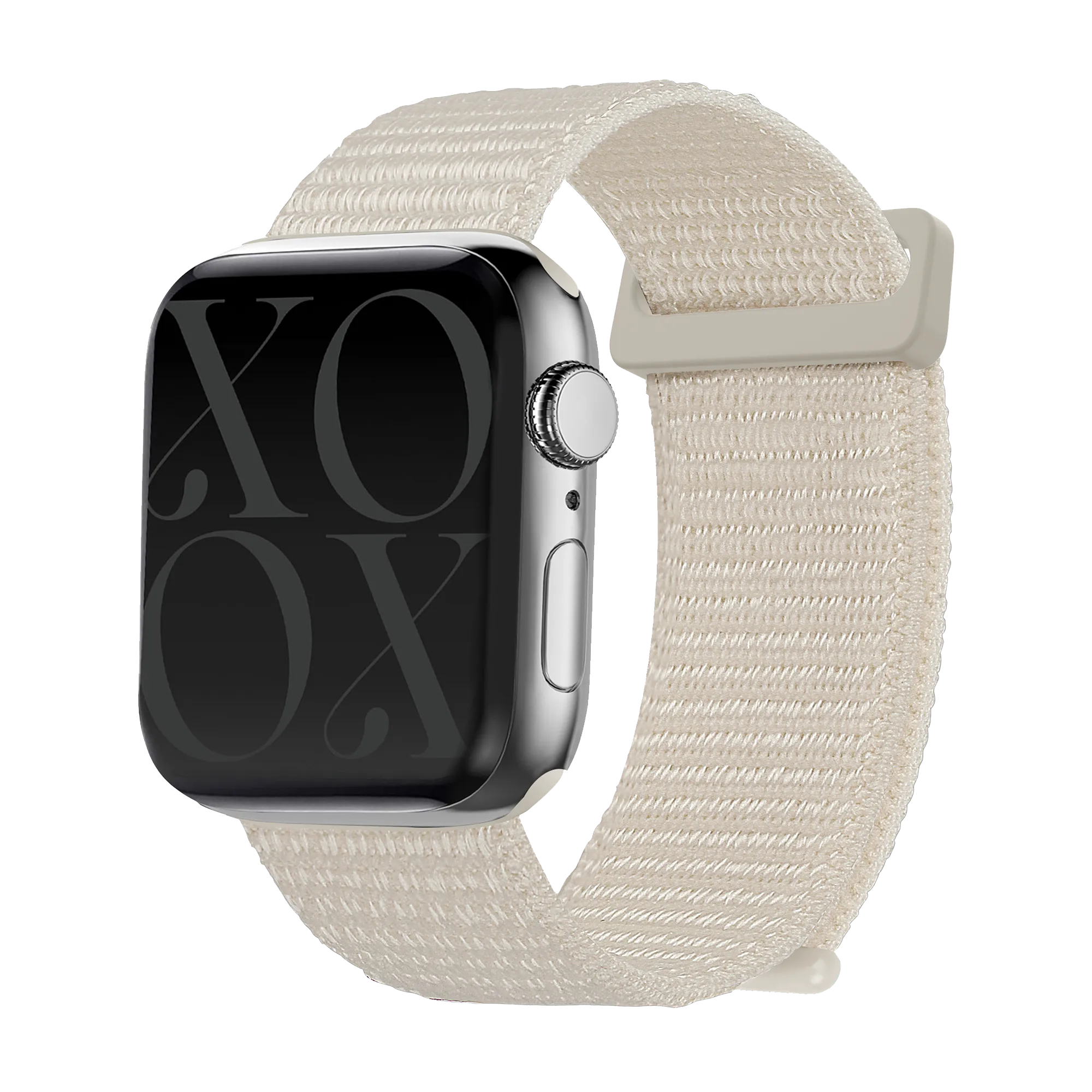 Bracelet nylon xoxo Wildhearts Apple Watch (lumière stellaire)