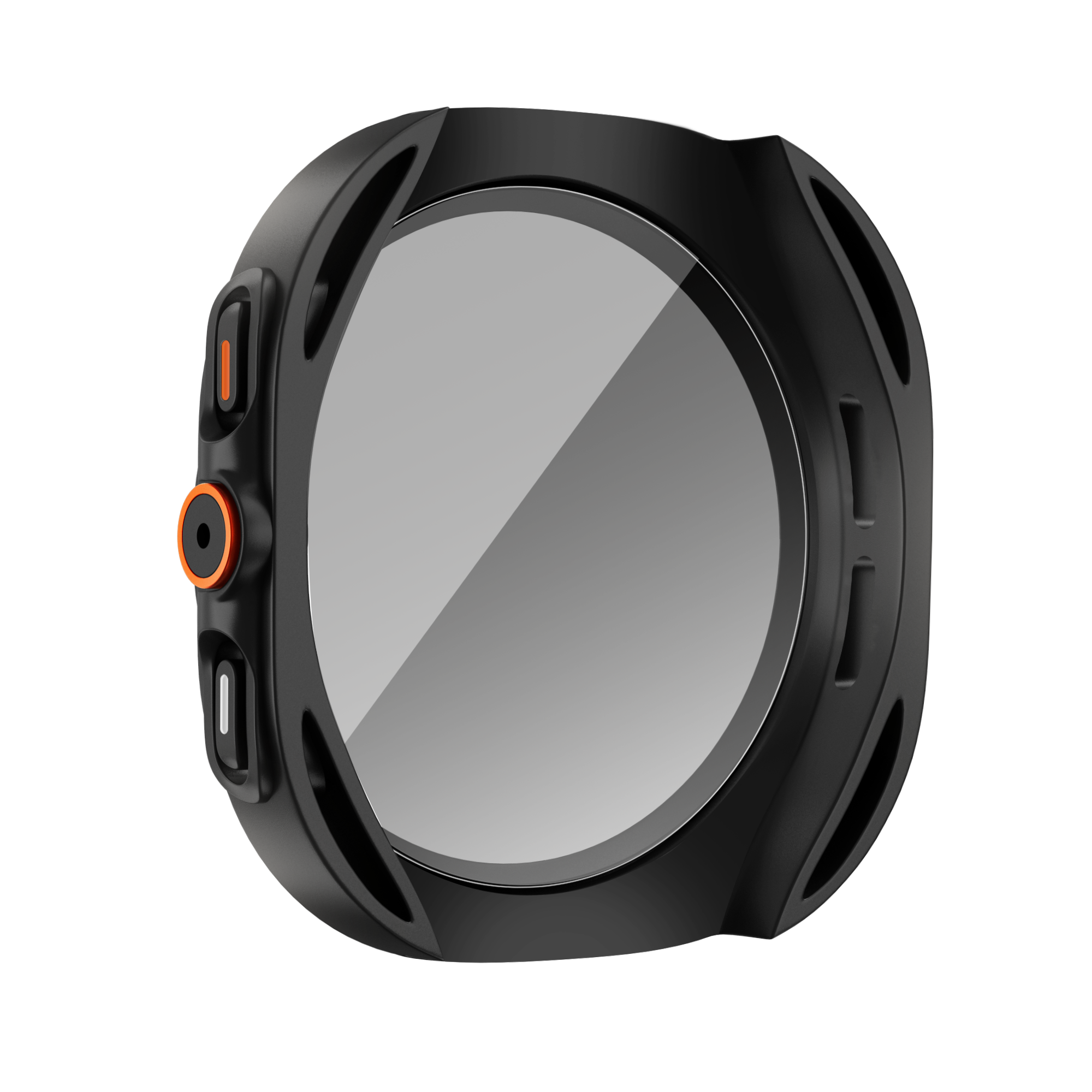 Bandz Coque de PC carrée avec verre Samsung Galaxy Watch 7 - 44 mm (noir)