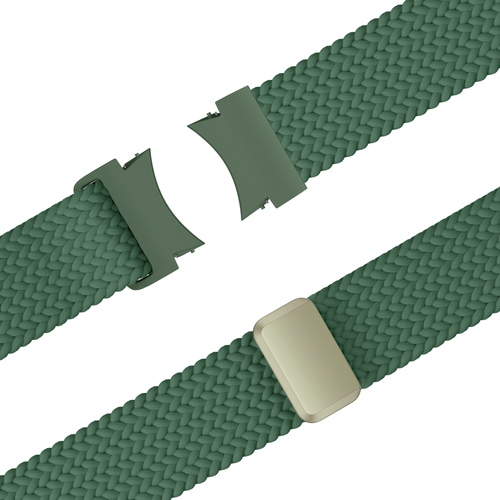 Bandz Bracelet trensé 'Easy Fit' Samsung Galaxy Watch 4 - 44mm (vert)