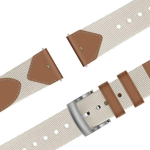 Bandz Bracelet cuir híbrida 'Easy Fit' ICE Smart ST 2.0 Round 1.20 (beige/marron)