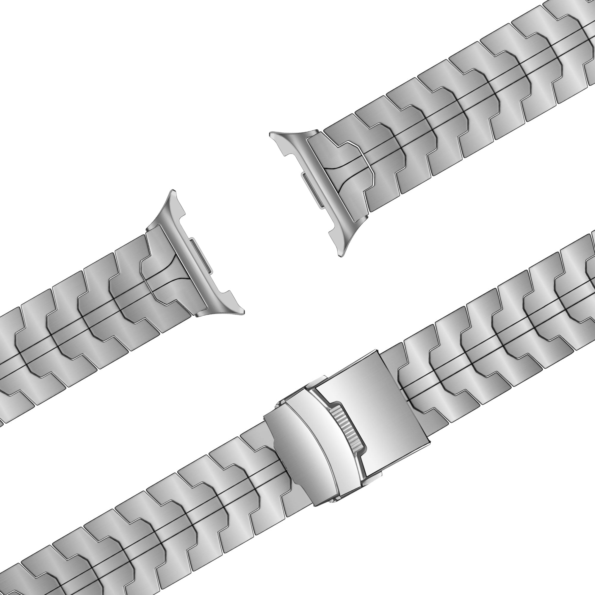 Bandz Samsung Galaxy Watch 8 - 40mm Titanium Strap 'Iron' (Silver)