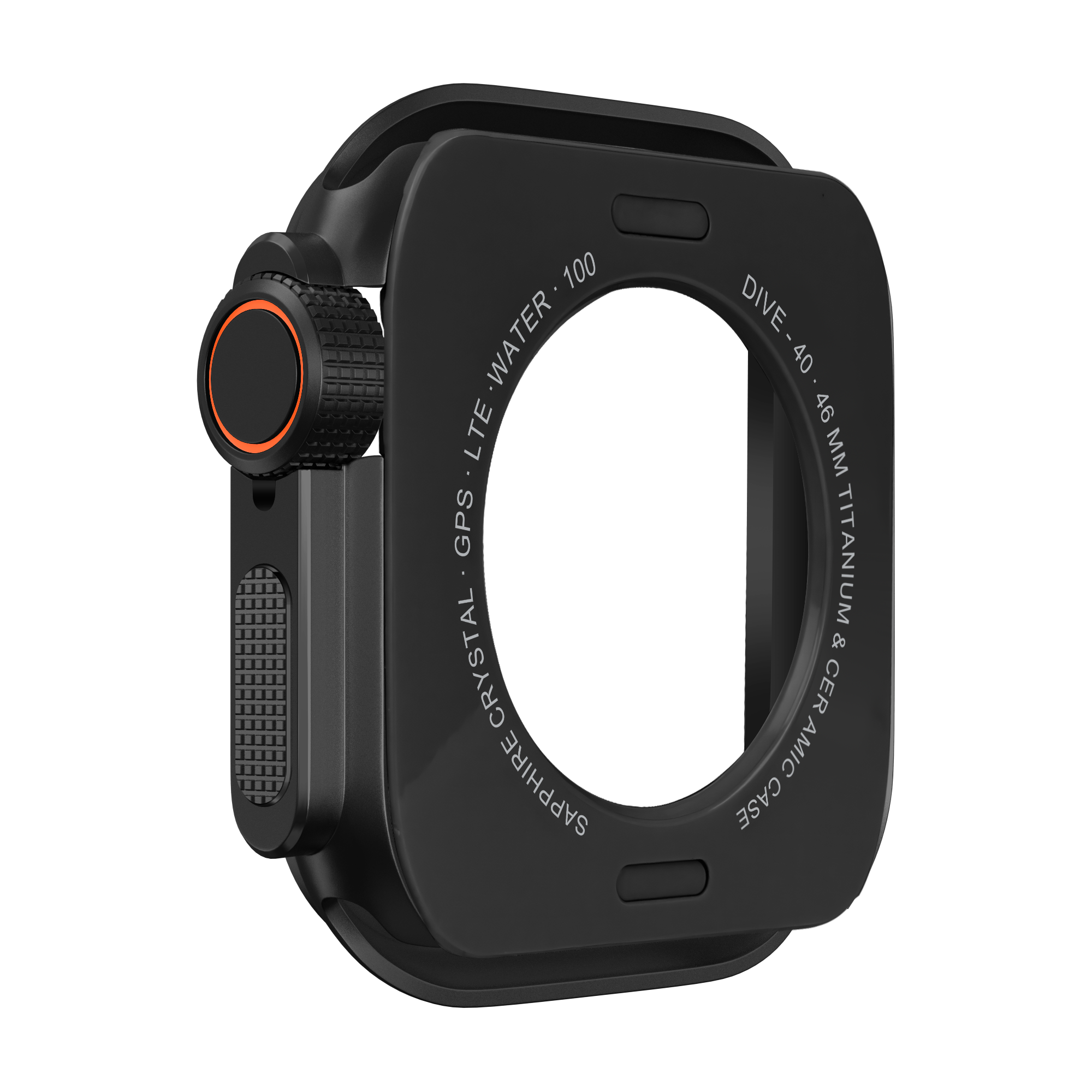 Bandz Coque metallique Apple Watch 10 - 46mm (noir)