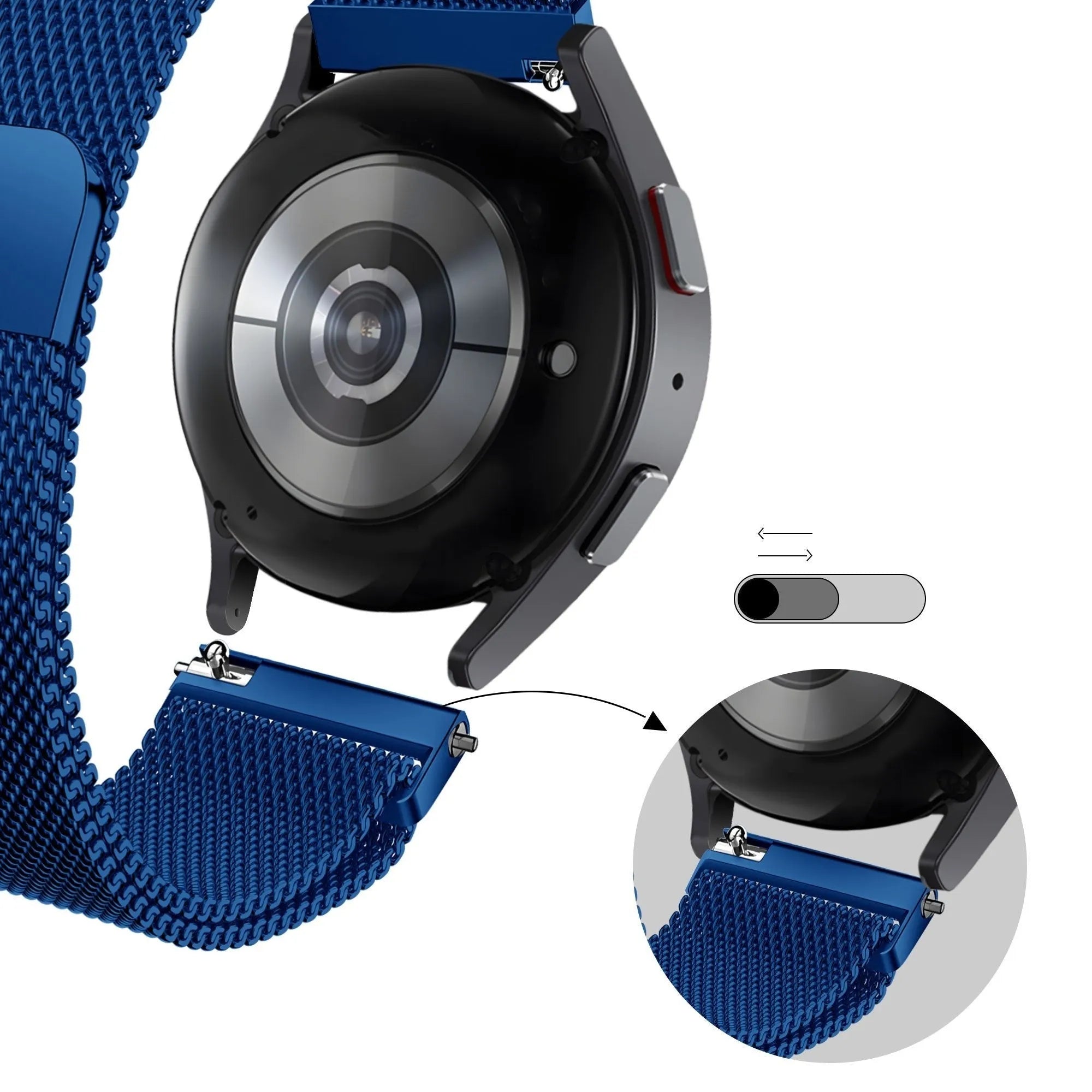 Bandz Bracelet milanais Loop Coros Apex 2 (bleu)