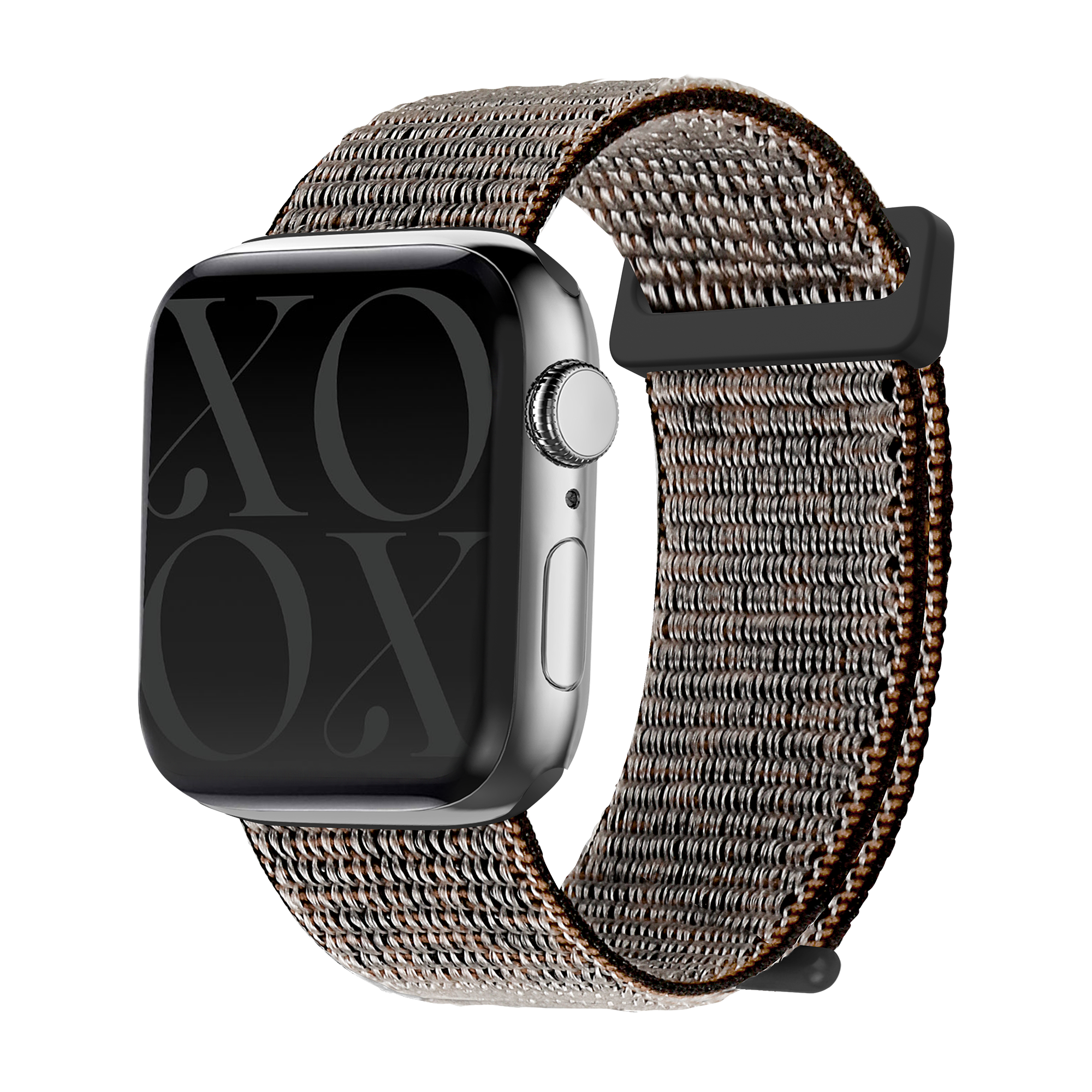 Bracelet nylon xoxo Wildhearts Apple Watch (noir léopard)