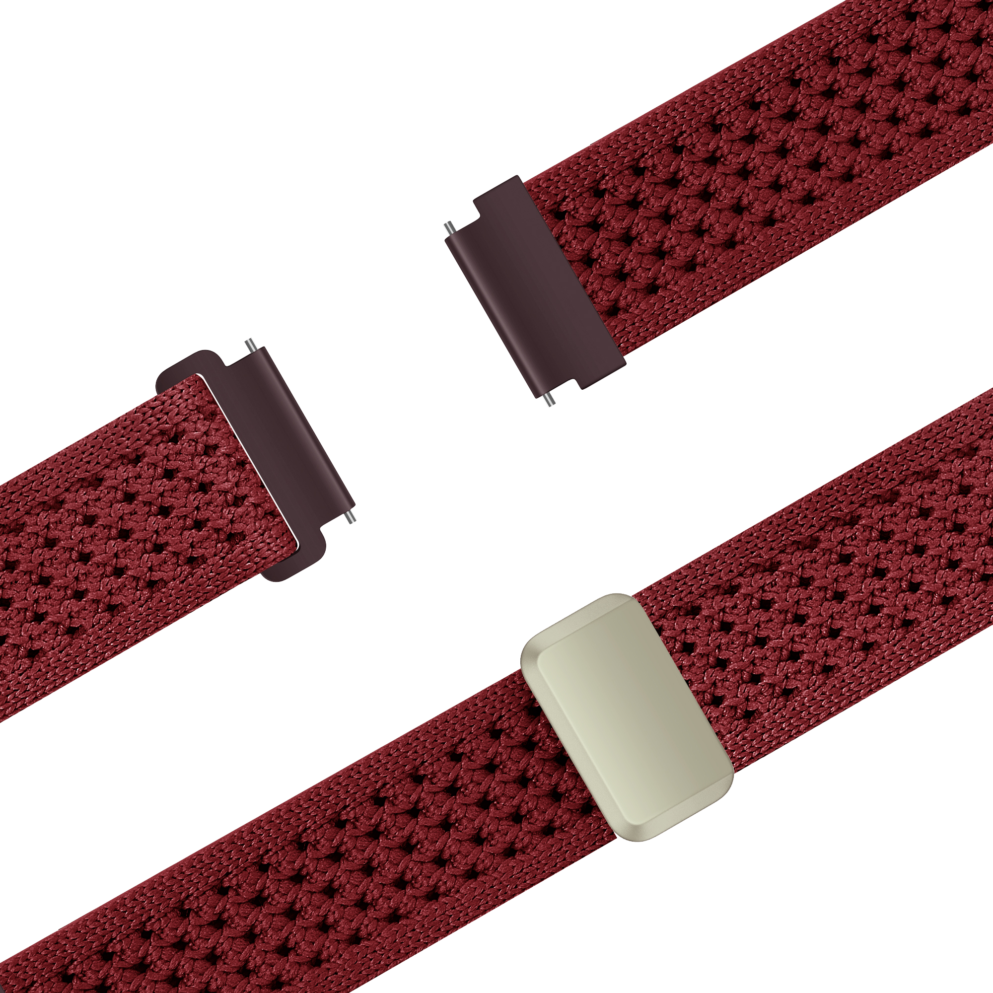 Bandz Garmin Approach J1 Vintage Nylon Strap (Wine Red)