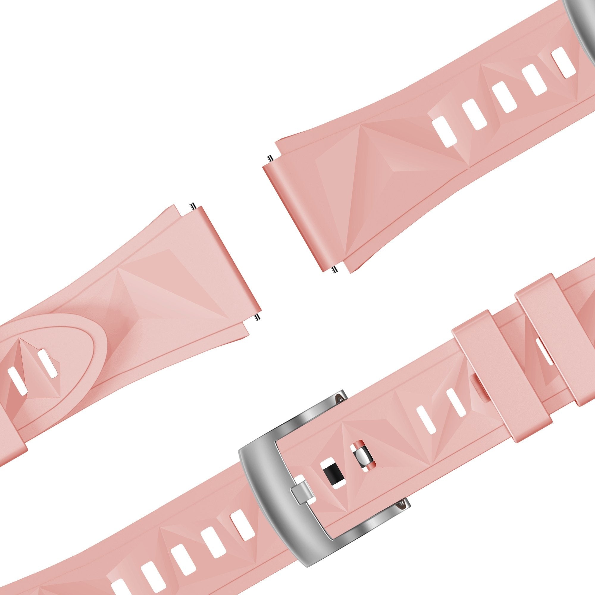 Bandz Fossil Gen 6 - 42mm Silicone Strap 'Easy Fit' (Pink)