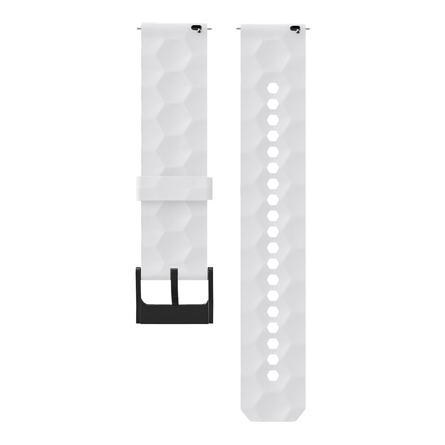 Bracelet silicone hexagone Coros Pace 4 (blanc)