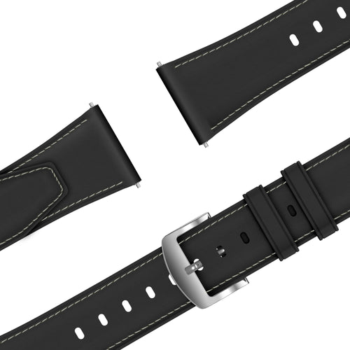 Bandz Bracelet cuir 'Easy Fit' Gard Pro Health 4 smartwatch (noir)