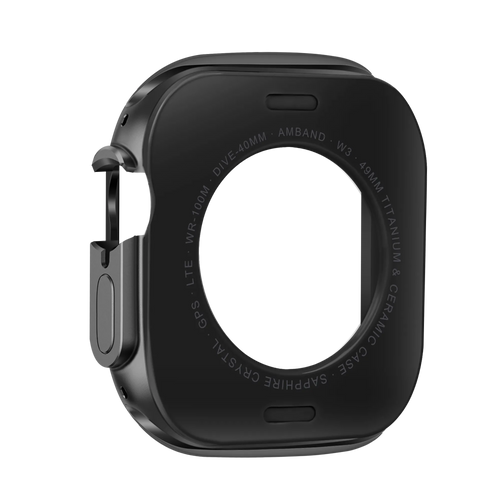 Bandz Coque métallique Apple Watch Ultra - 49mm (noir)