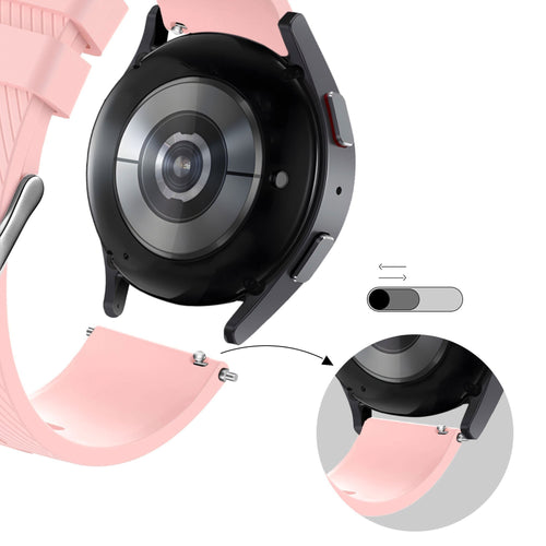 Bandz TicWatch 22mm Silicone Strap 'Deluxe' (Pink)