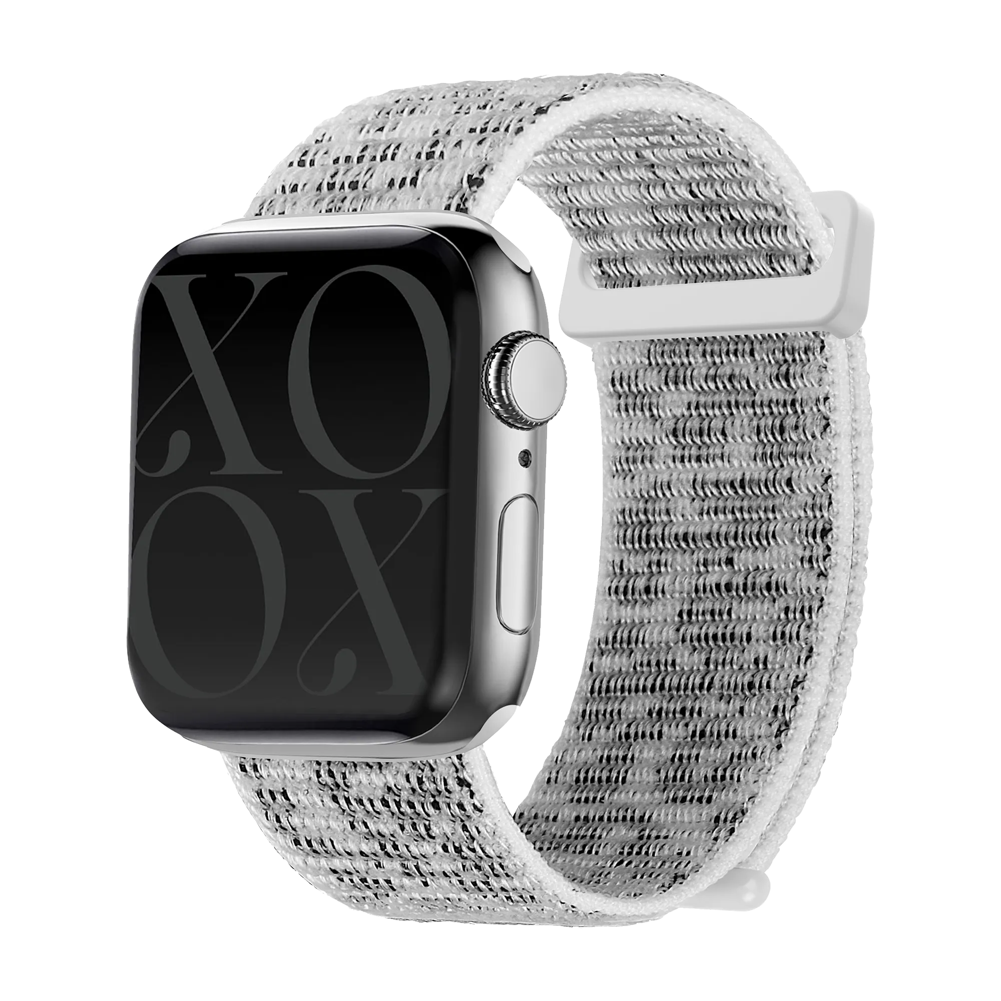 Bracelet nylon xoxo Wildhearts Apple Watch (blanc léopard)