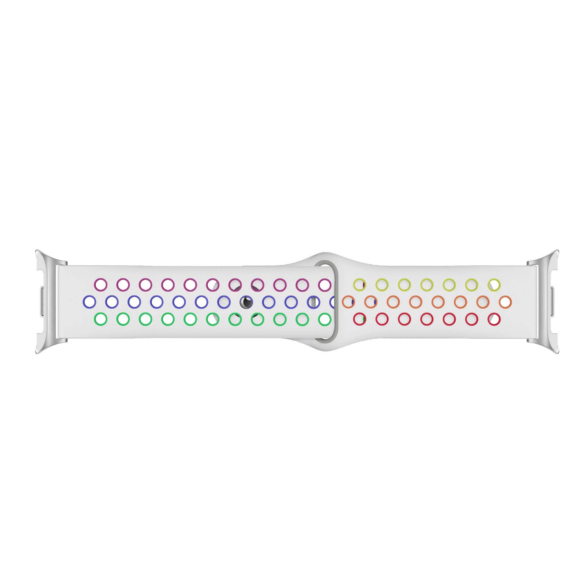 Bracelet sport Samsung Galaxy Watch 8 - 44mm (blanc/coloré)