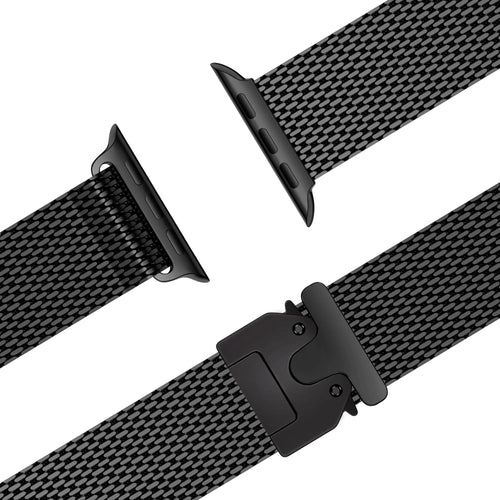 Bandz Bracelet Milanais Loop avec P-buckle Apple Watch (noir)