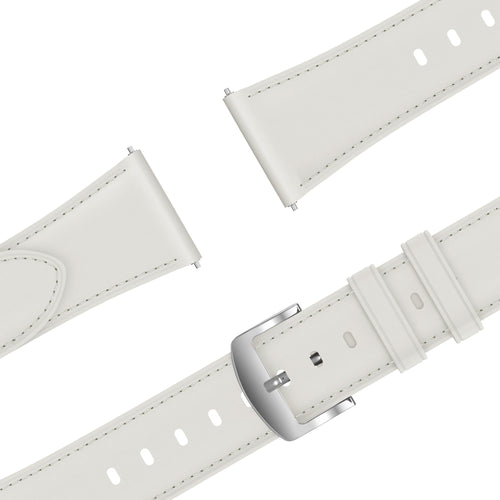 Bandz Bracelet cuir 'Easy Fit' OnePlus Watch 3 - 43mm (blanc)