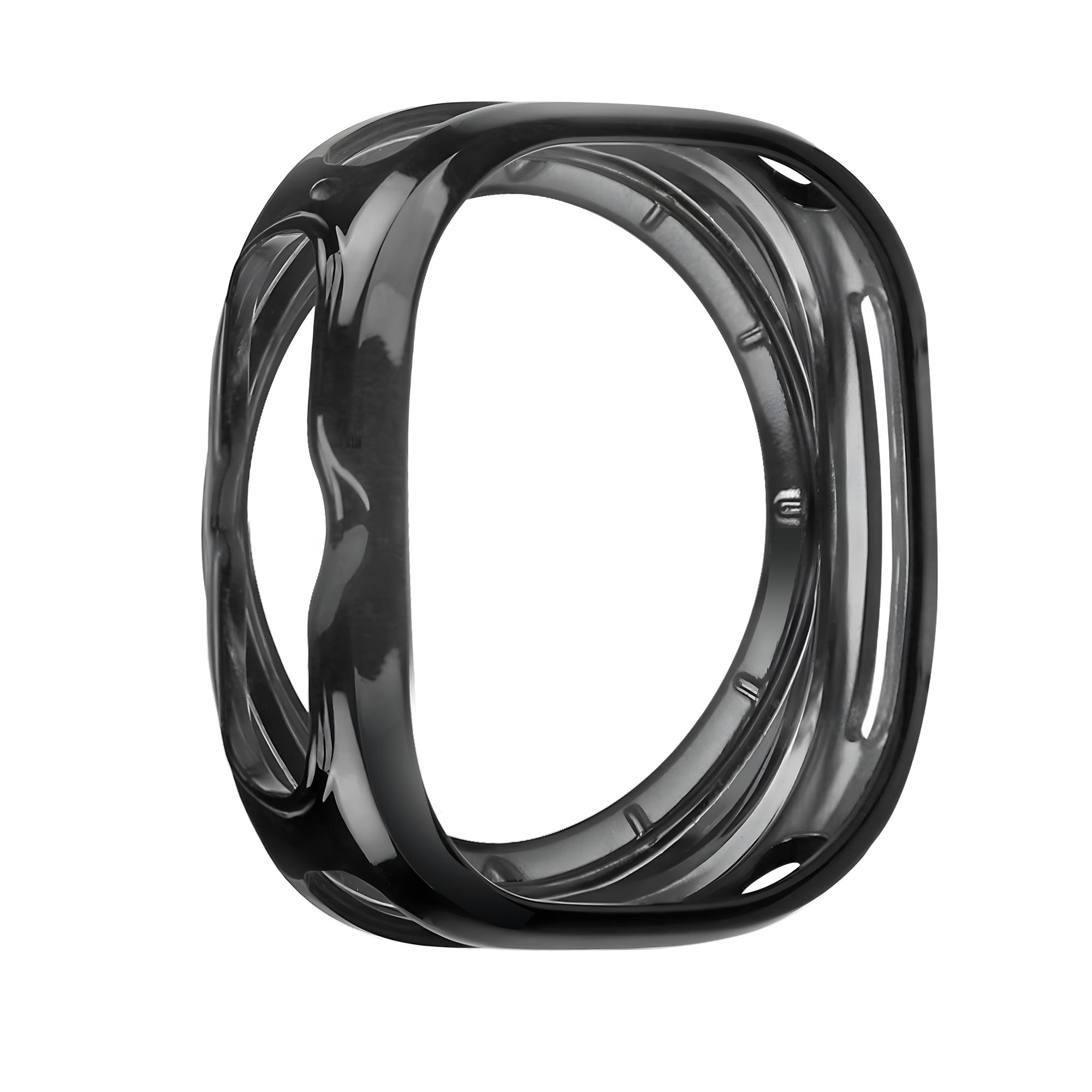 Bandz Samsung Galaxy Watch Ultra Galvanized TPU Case  (Black)