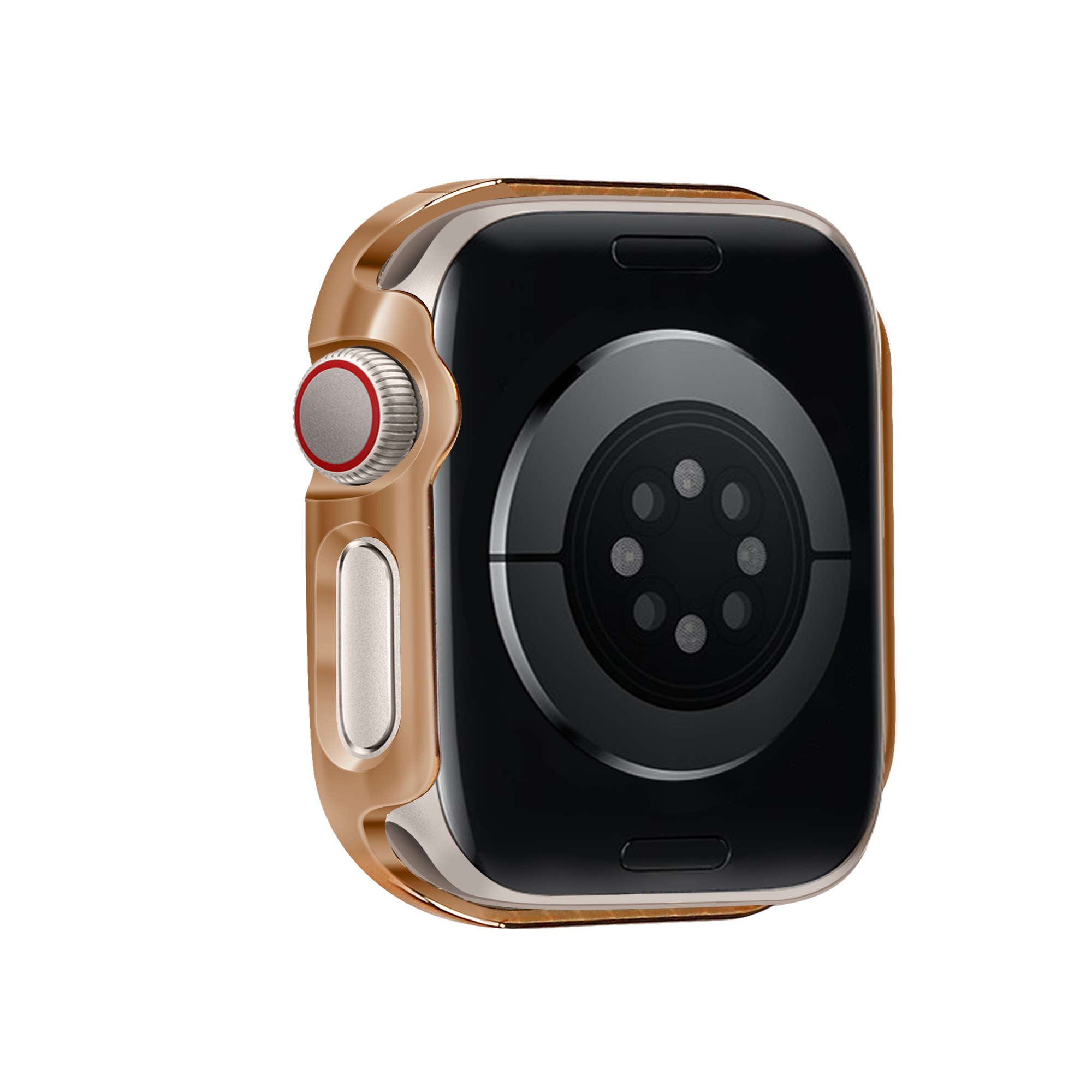 Bandz Coque diament avec verre Apple Watch 10 - 42mm (rosa dorado)