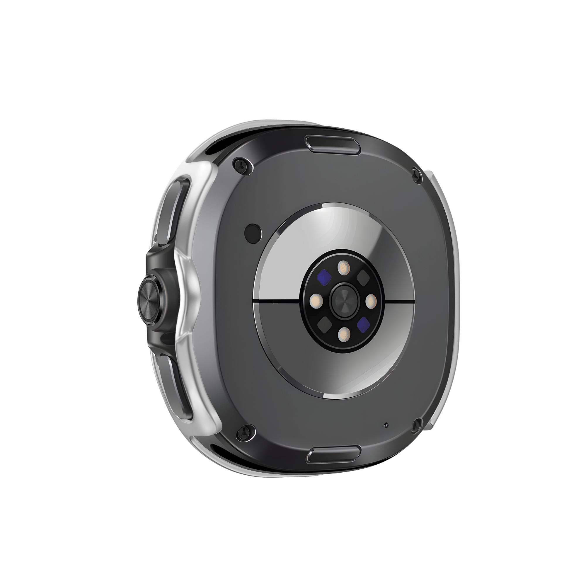 Bandz Coque PC avec verre Samsung Galaxy Watch 8 Classic (argent)