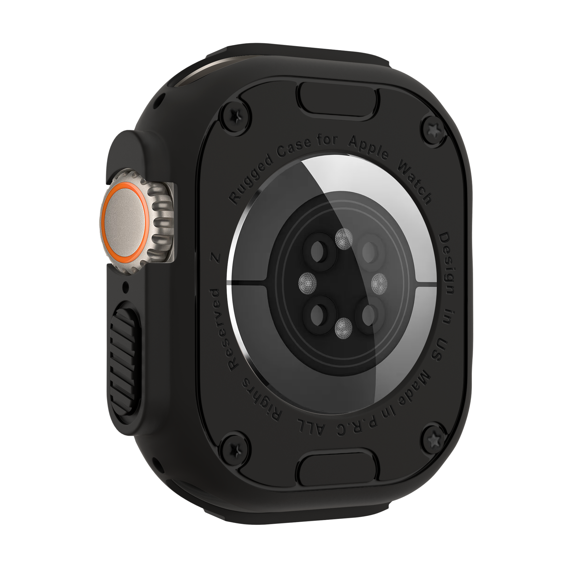 Bandz Coque TPU robuste Apple Watch Ultra - 49mm (noir)