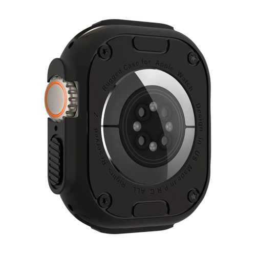 Bandz Coque TPU robuste Apple Watch Ultra - 49mm (noir)