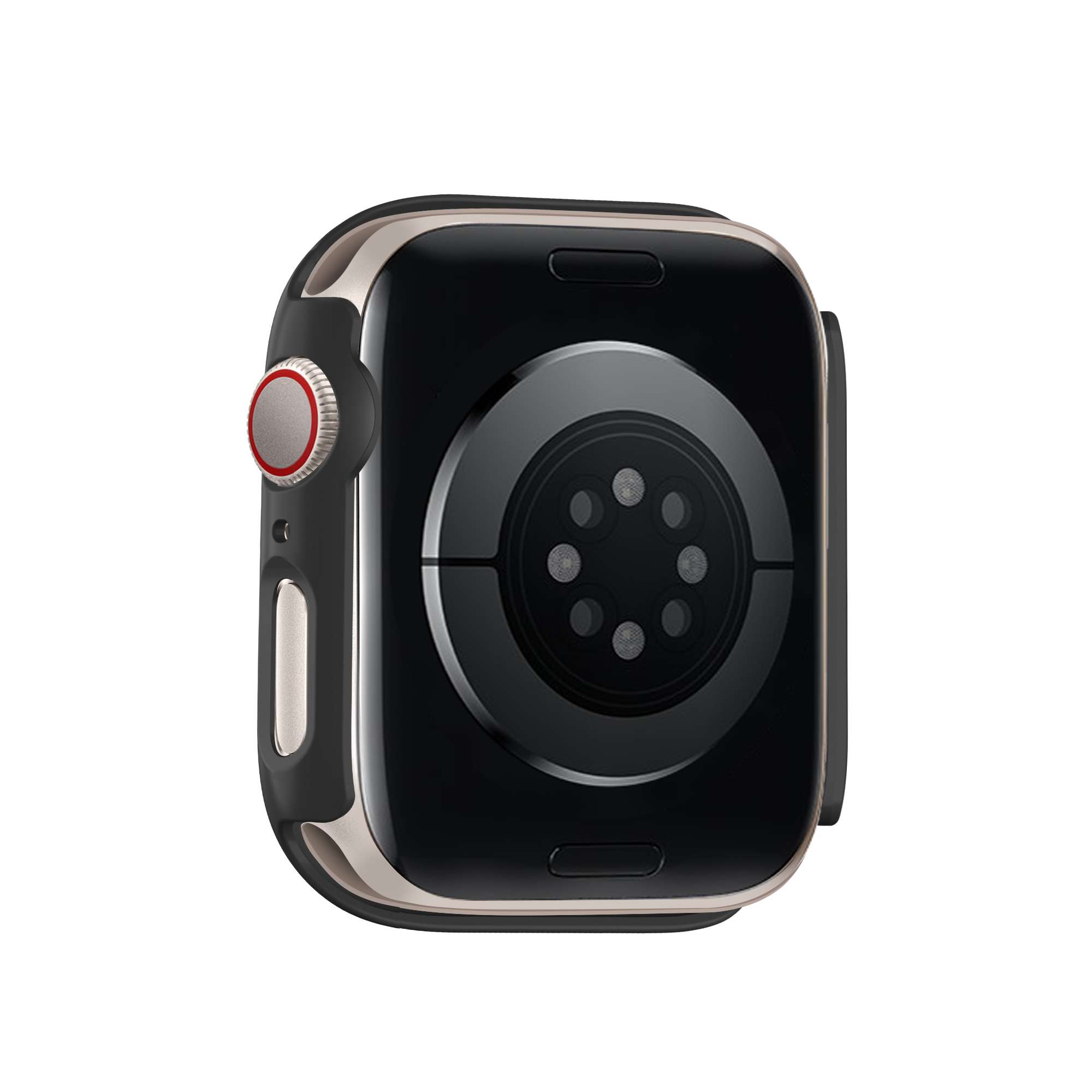 Bandz Coque PC avec verre Apple Watch 11 - 42mm (noir)