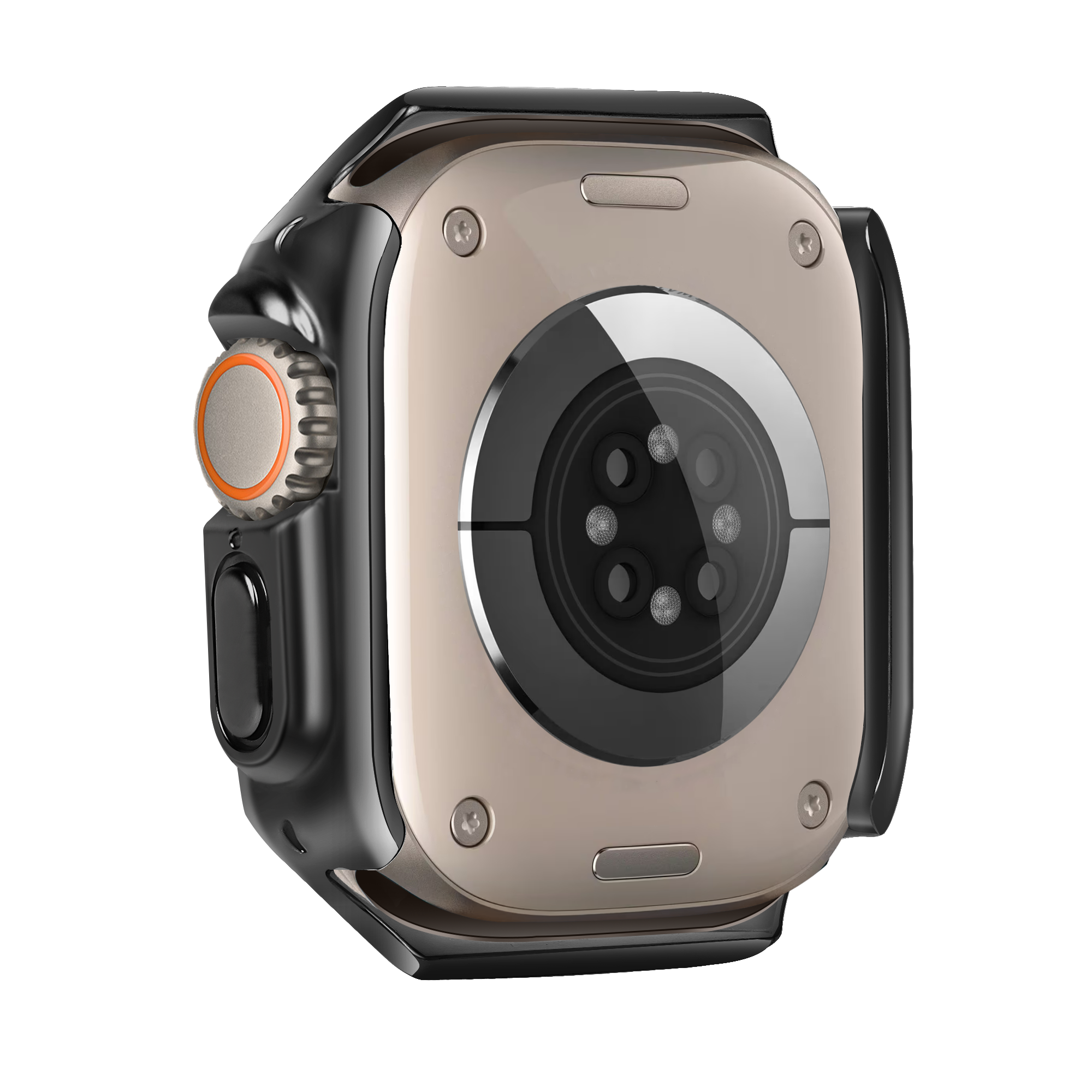 Bandz Coque TPU galvanisé Apple Watch Ultra - 49mm (noir)