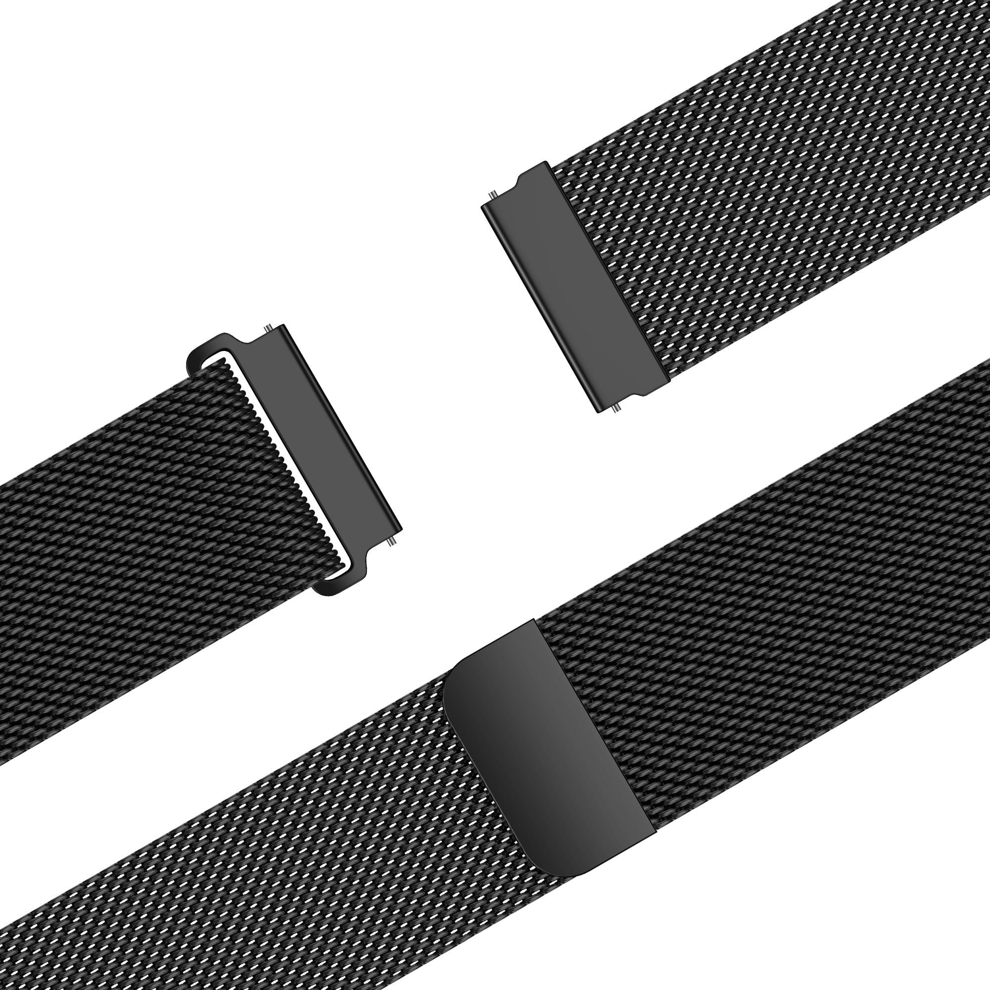 Bandz Bracelet milanais 'Easy fit' Coros Apex 42mm (noir)