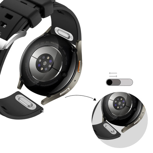 Bandz Bracelet silicone 'Easy Fit' Huawei Watch 3 Pro (noir)