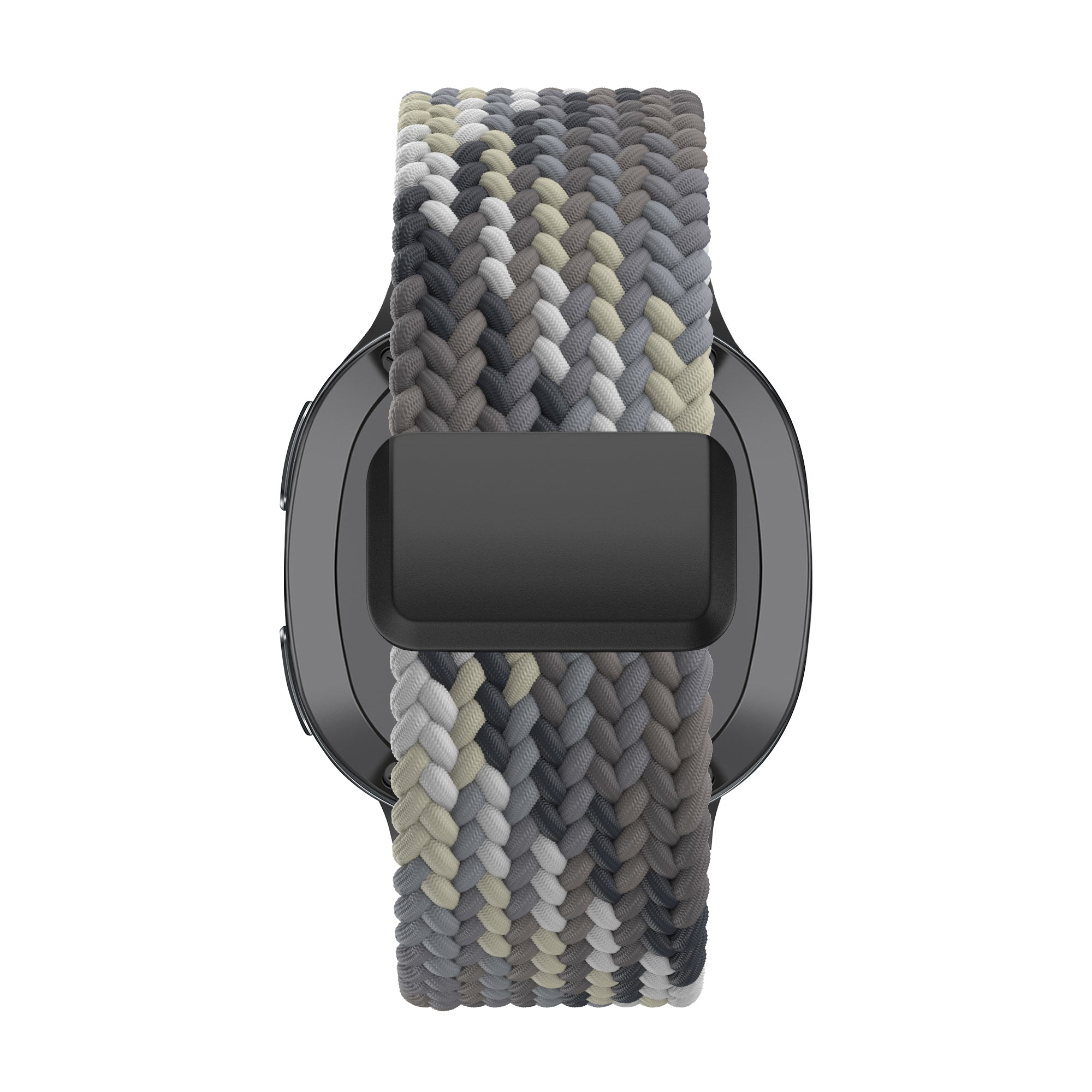 Bandz Bracelet tissé magnétique Samsung Galaxy Watch 8 - 44mm (mandala noir)