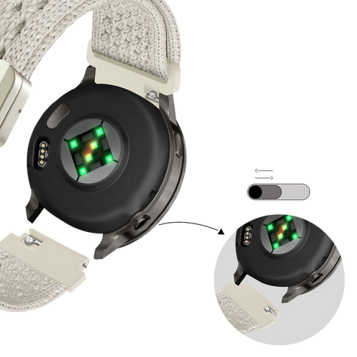 Bandz Garmin Approach J1 Vintage Nylon Strap (Starlight)