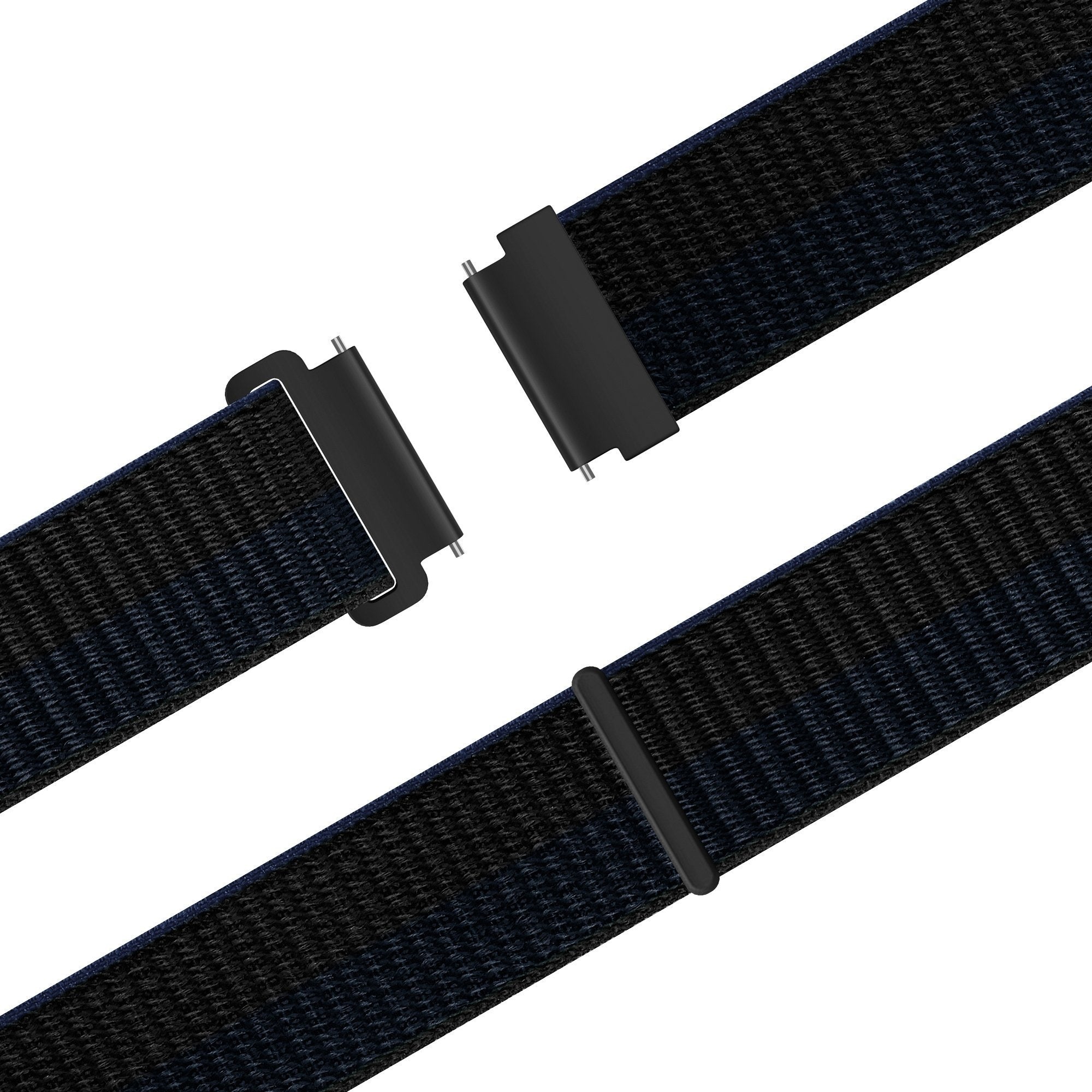 Bandz Bracelet nylon 'Easy fit' Amazfit Balance 2 (noir/bleu)