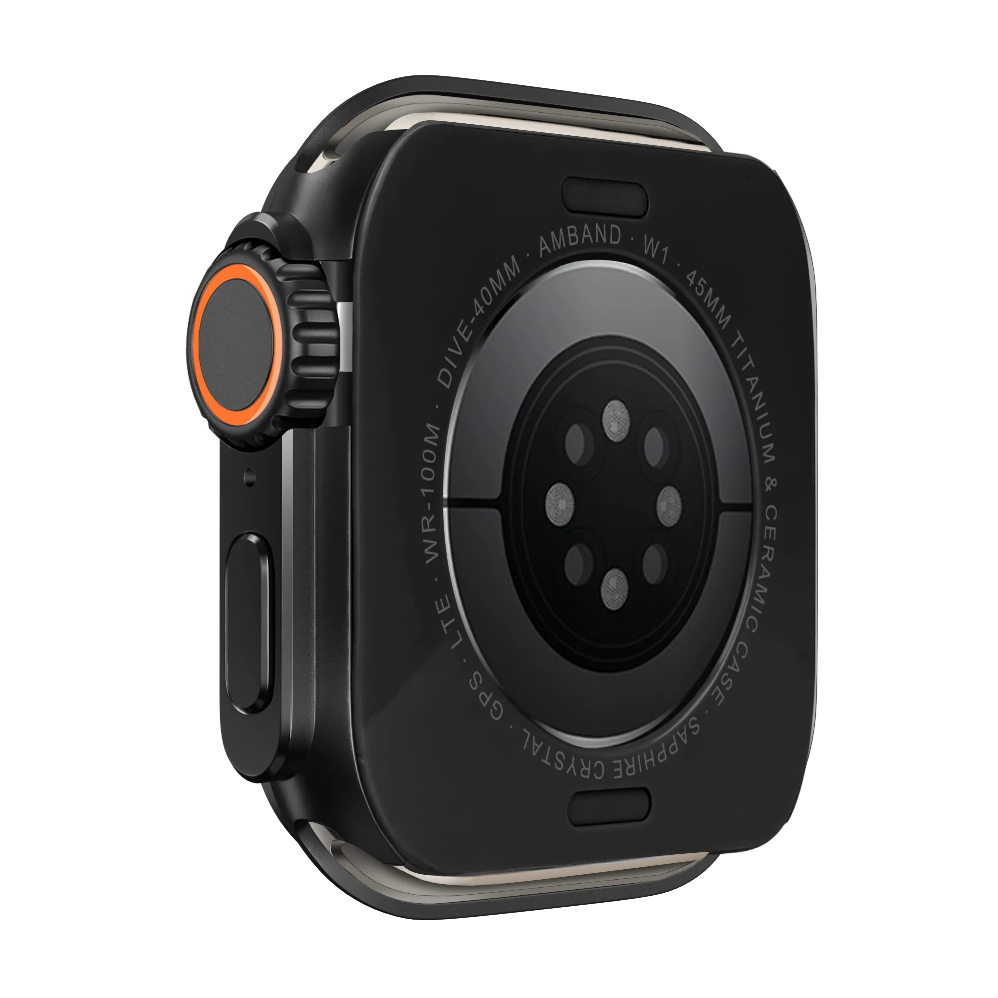 Bandz Coque métallique Apple Watch (noir)