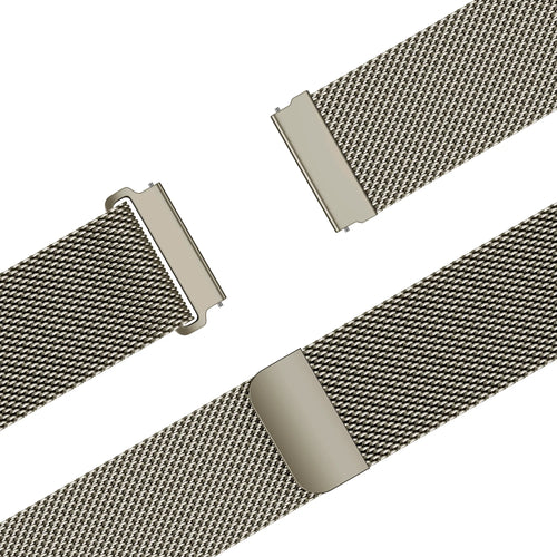 Bandz Huawei Watch GT 2 - 46mm 'One Push' Milanese Strap (Titanium)
