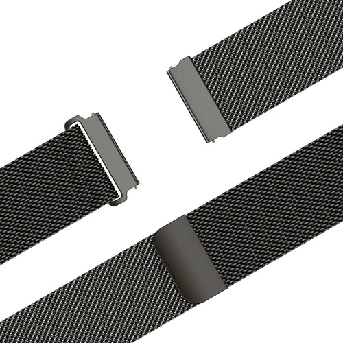 Bandz Bracelet milanais 'One Push' Oppo Watch X2 (gris titane)
