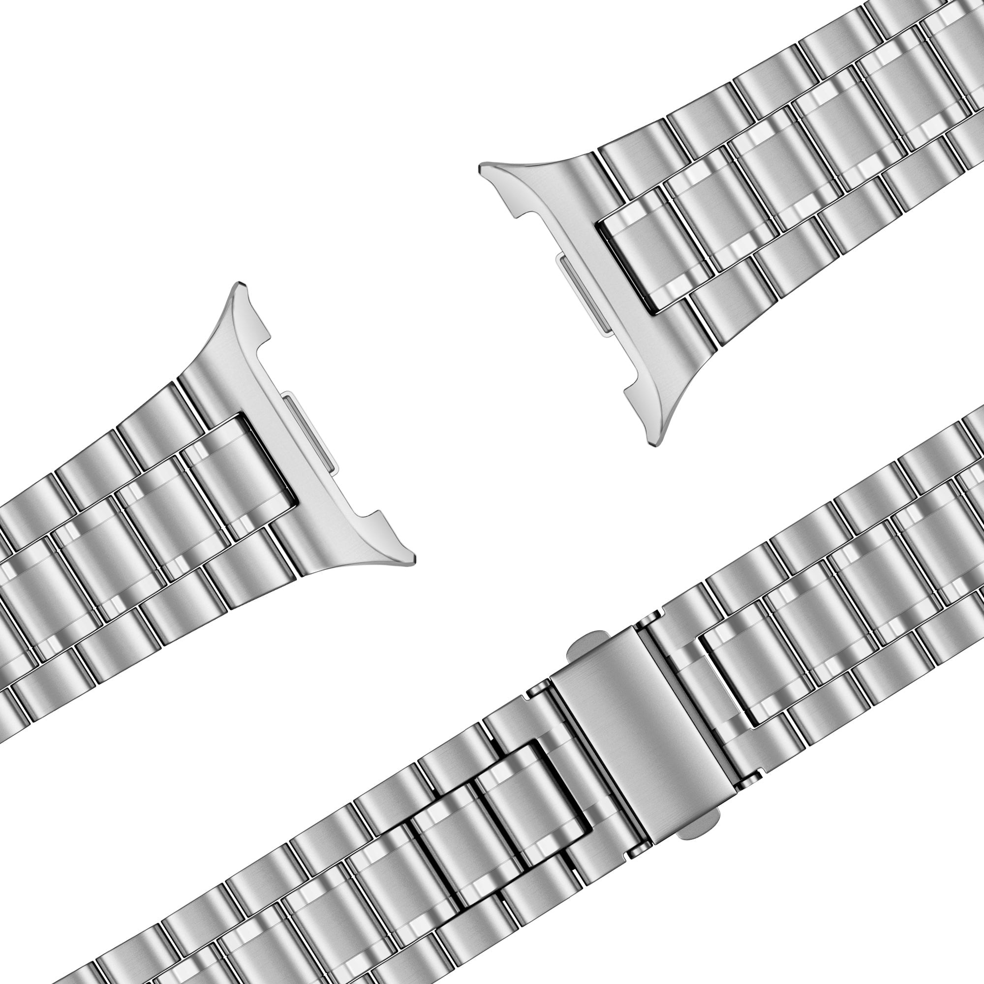 Bandz Bracelet acier 'Deluxe' Samsung Galaxy Watch 8 Classic (argent)