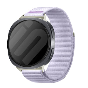 Bracelet nylon Wave Samsung Galaxy Watch 8 - 40mm (violet clair)