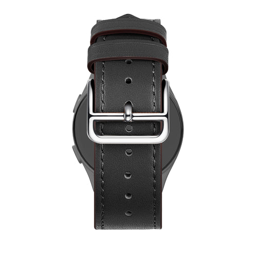 Bandz Bracelet cuir de luxe Huawei Watch 5 - 46mm (noir)