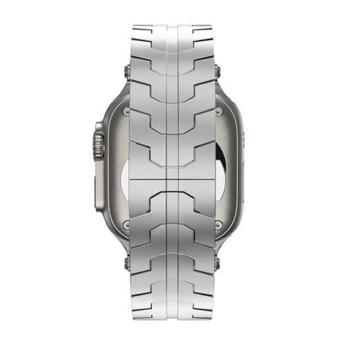 Bandz Bracelet acier granulé 'Deluxe' Apple Watch (argent)