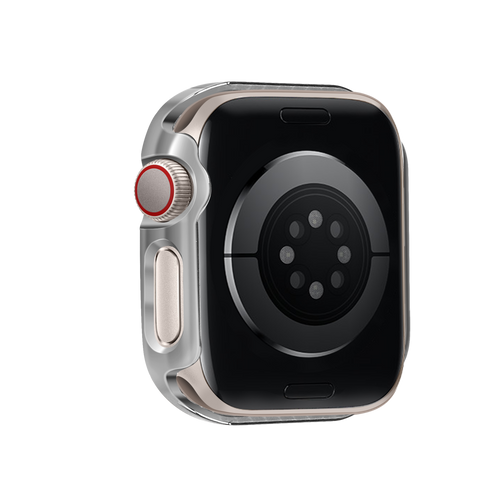 Bandz Coque diamant avec verre Apple Watch 10/11 - 42mm (argenté)